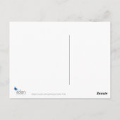 Graues Eichhörnchen mit Nussmalerei auf Postkarte (Rückseite)