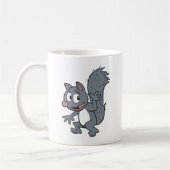 Graues Eichhörnchen-Wellenartig bewegen Kaffeetasse (Links)