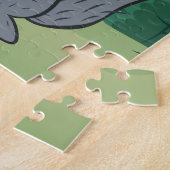 Graues Eichhörnchen-Wellenartig bewegen Puzzle (Seite)