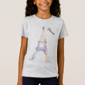 graues Eifelturm T-Shirt (Vorderseite)