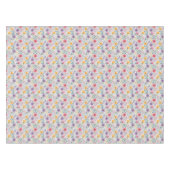 Graues, einfaches Muster der Wildblume Tischdecke (Vorderseite (Horizontal))