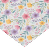 Graues, einfaches Muster der Wildblume Tischdecke (Schrägansicht)