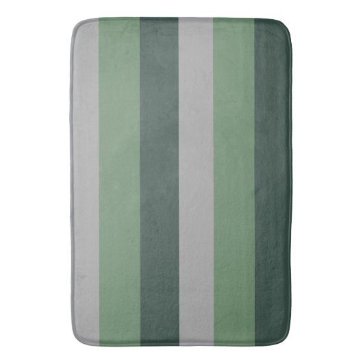 Graues einfaches Streifenmuster Badematte (Vorderseite Vertikal)