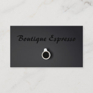 Graues Espresso-Bar-Kaffee-Geschäft - Visitenkarte
