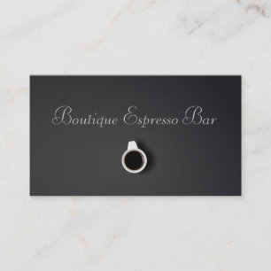 Graues Espresso-Bar-Kaffee-Geschäft - Visitenkarte