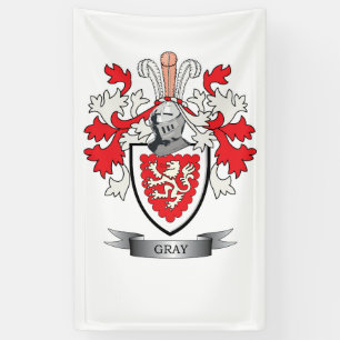 Graues Familienwappen-Wappen Banner