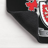 Graues Familienwappen-Wappen Mousepad (Ecke)