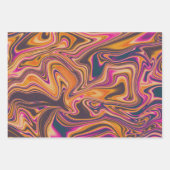 Graues farbiges Marmorpapier Geschenkpapier Set (Vorderseite 2)