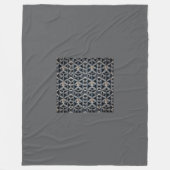 Graues Fashion Fleece Blanket, groß (Vorderseite)
