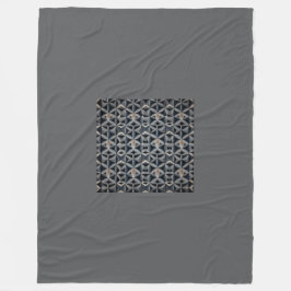 Graues Fashion Fleece Blanket, groß