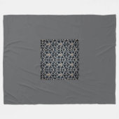 Graues Fashion Fleece Blanket, groß (Vorderseite (Horizontal))