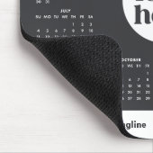 Graues Firmenlogo 2027 Mauspad-Kalender Mousepad (Ecke)