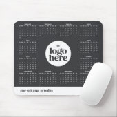 Graues Firmenlogo 2027 Mauspad-Kalender Mousepad (Mit Mouse)