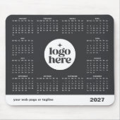 Graues Firmenlogo 2027 Mauspad-Kalender Mousepad (Vorne)