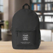 Graues Firmenlogo l Werbe-Branding Bedruckter Rucksack