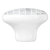 Graues Fliesen-Muster Keramikknauf (Seitenansicht)