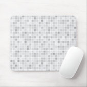Graues Fliesen-Muster Mousepad (Mit Mouse)