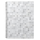 Graues Fliesen-Muster Notizblock (Vorderseite)