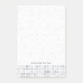 Graues Fliesen-Muster Post-it Klebezettel (Vorderseite)