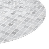 Graues Fliesen-Muster Schneidebrett (Ecke)