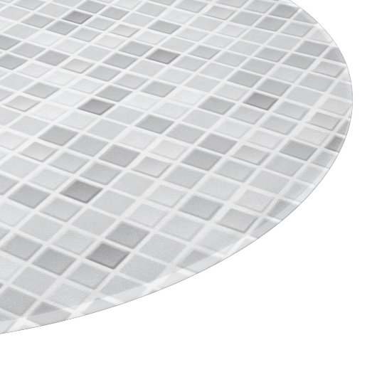 Graues Fliesen-Muster Schneidebrett (Ecke)