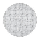 Graues Fliesen-Muster Schneidebrett (Vorderseite)