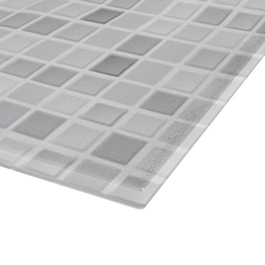 Graues Fliesen-Muster Schneidebrett (Ecke)