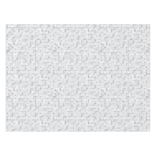 Graues Fliesen-Muster Tischdecke (Vorderseite (Horizontal))