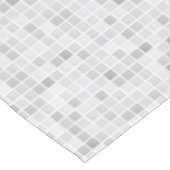 Graues Fliesen-Muster Tischdecke (Schrägansicht)