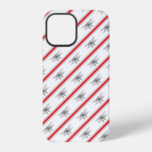 Graues Flugzeug rote Linien Flugzeuge Pilot Flugze iPhone 12 Hülle