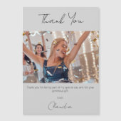 Graues Foto dank Magnetkarte (Vorderseite)