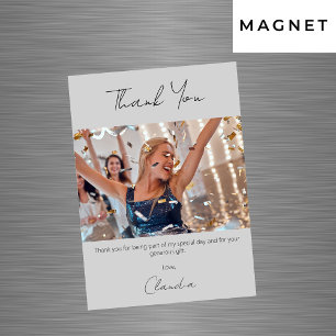 Graues Foto dank Magnetkarte