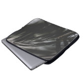 GRAUES FOTO DER PFLANZE BLÄTTER LAPTOPSCHUTZHÜLLE (Vorne Knopf)