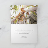 Graues Foto Hand Briefings Wedding Danke (Innenseite)