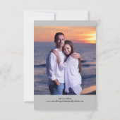 Graues Foto Vertikal - 3x5 Save the Date (Rückseite)