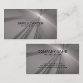 Graues Fraktal Visitenkarte (Vorne/Hinten)