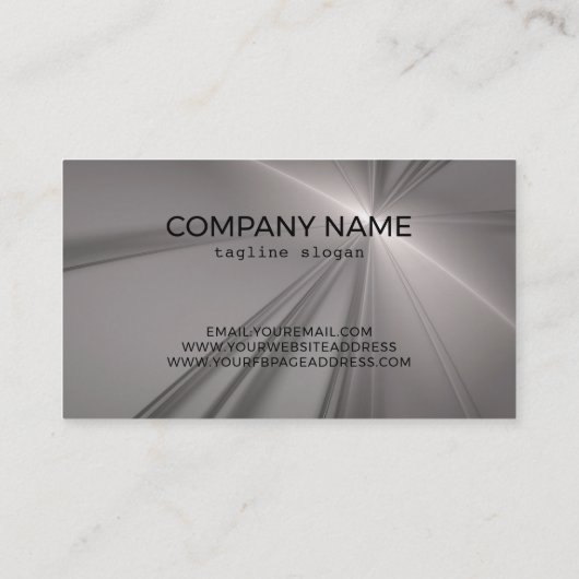 Graues Fraktal Visitenkarte (Rückseite)