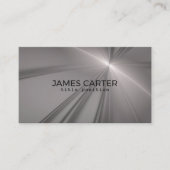 Graues Fraktal Visitenkarte (Vorderseite)