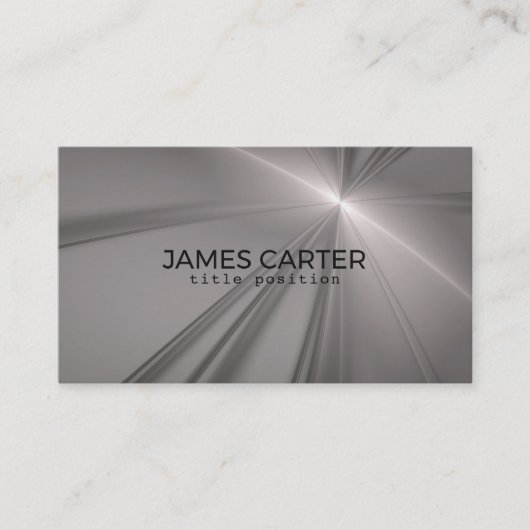 Graues Fraktal Visitenkarte (Vorderseite)