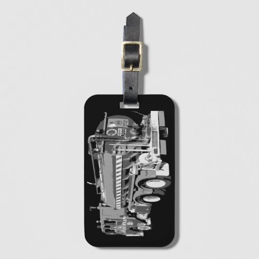 Graues Freiburmöl gestrichen, Gepäckanhänger (Vorderseite Vertikal)