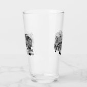 Graues Freiburmöl gestrichen, Glas (Links)