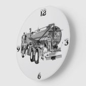 Graues Freiburmöl gestrichen, Große Wanduhr (Winkel)