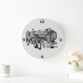 Graues Freiburmöl gestrichen, Große Wanduhr (Zuhause)