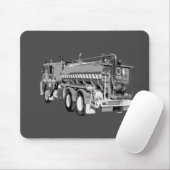 Graues Freiburmöl gestrichen, Mousepad (Mit Mouse)