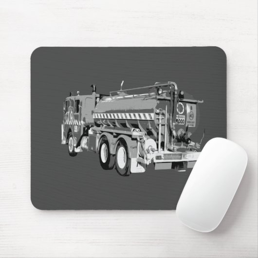 Graues Freiburmöl gestrichen, Mousepad (Mit Mouse)