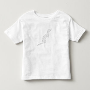 Graues Frettchen mit Punkten Kleinkind T-shirt