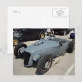 Graues Frisierte Auto Postkarte (Vorne/Hinten)