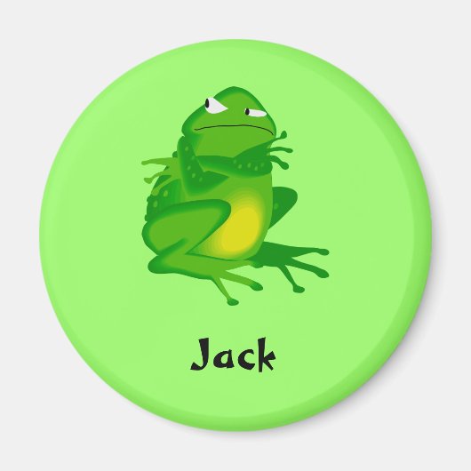 graues Froschmagen Magnet (Vorne)