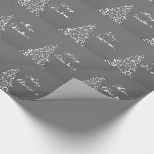 Graues Funkelnd Urlaubspapier Geschenkpapier (Ecke)