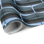 Graues Gebäude unter blauem Himmel Geschenkpapier (Rolleneckpunkt)